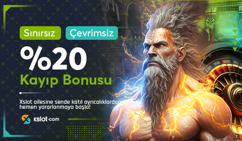 Xslot Kayıp Bonusu %20 Çevrimsiz: Kayıplarınızı Telafi Edin